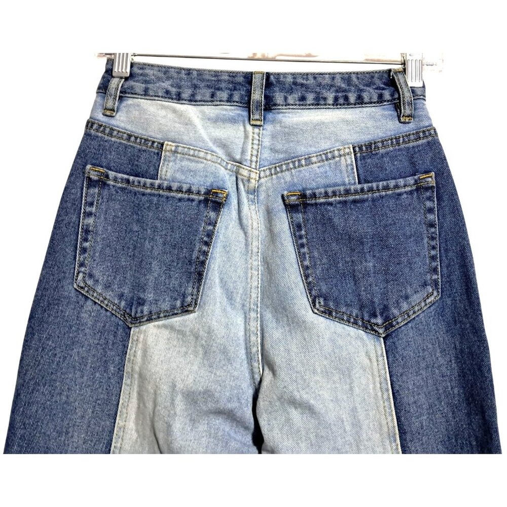 PacSun 90s Boyfriend Jeans Womens Size 25 Blue Two-Tone Denim Vintage - Picture 9 of 14